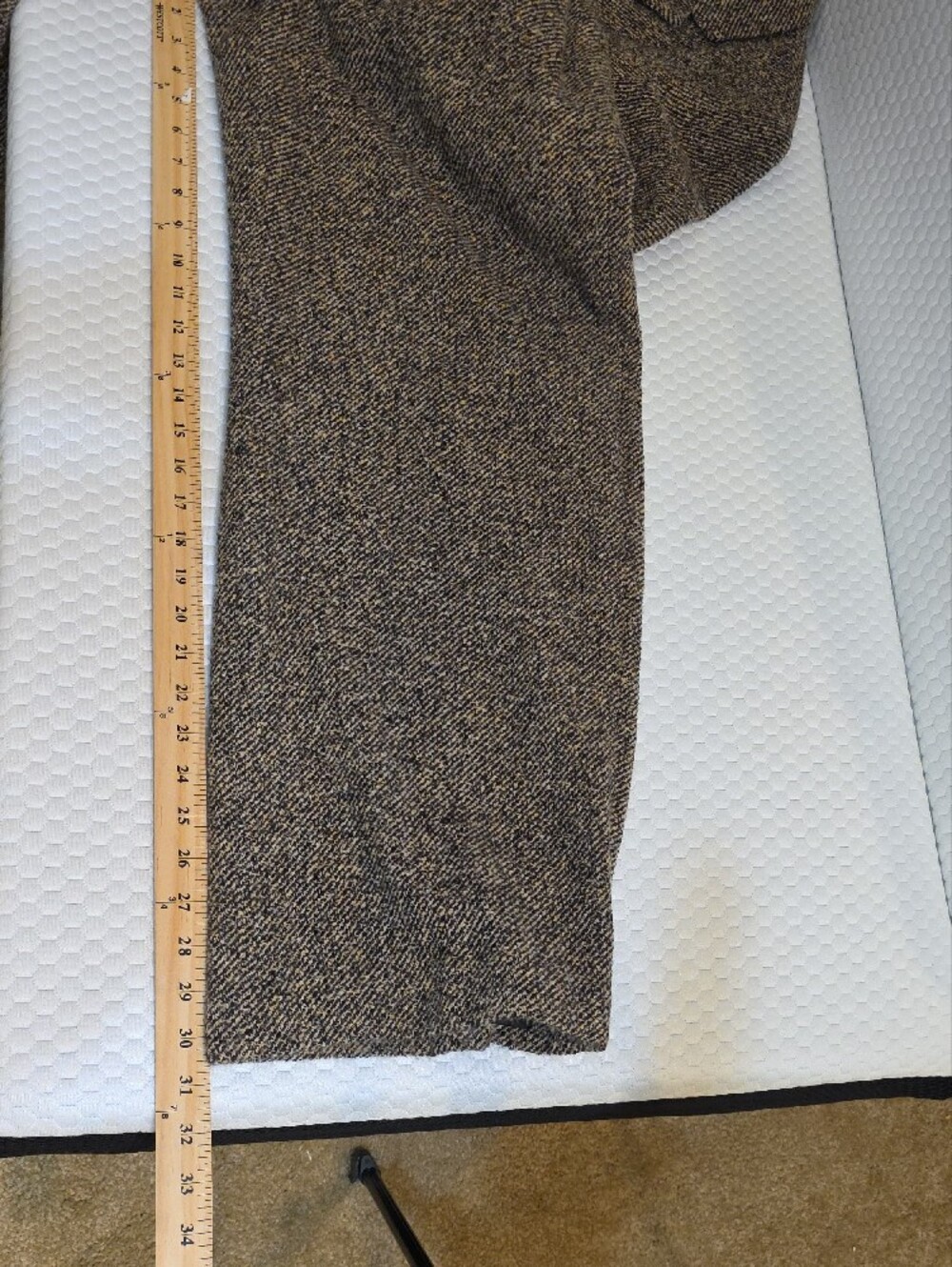 Ann Taylor Brown Tweed 2pc Suit Set Blazer & Trousers Size 12 EUC - Picture 9 of 9